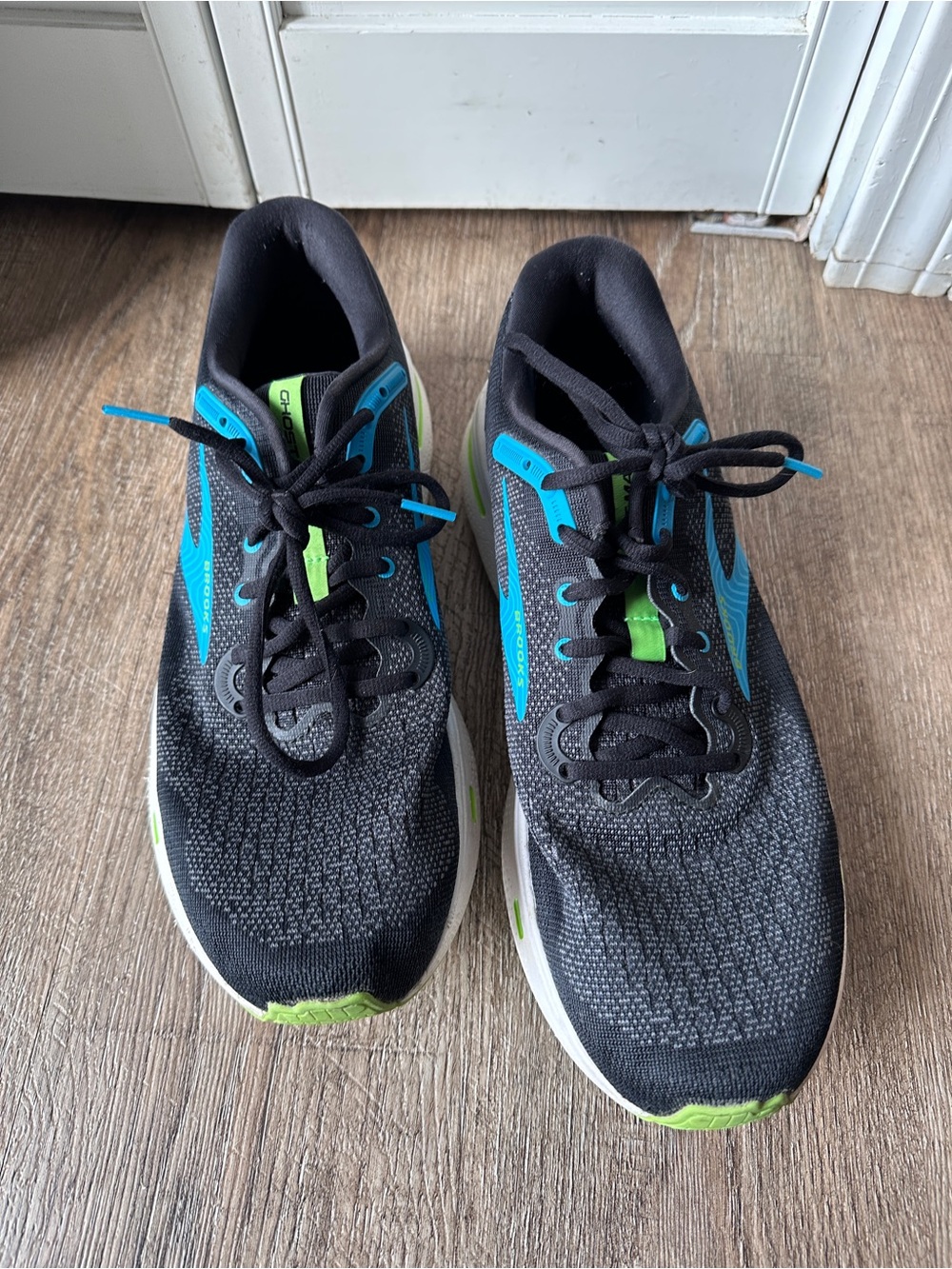 Brooks Ghost Max Running Shoes Black Blue Green Men's 11